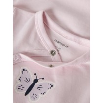 NAME IT Kortærmet Wrap Body Vubie Cradle Pink Butterfly